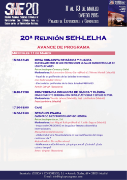 20ª Reunión SEH-LELHA - Sociedad Argentina de Hipertensión