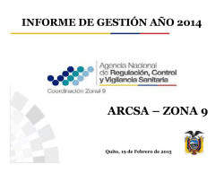 zona 9 - Agencia Nacional de Regulación, Control y Vigilancia