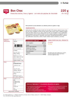 Ficha del producto - Russafa sin Gluten
