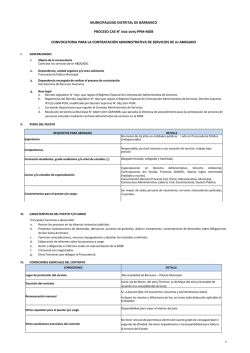 municipalidad distrital de barranco proceso cas n° 002-2015