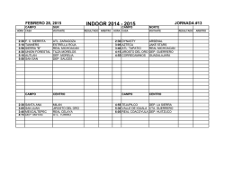 calendario (schedule) - Hispano Soccer League