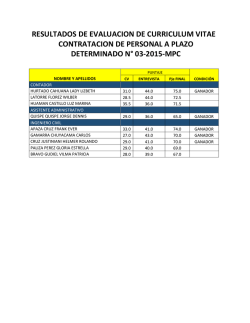 Resultados Finales CPPD 03-2015-MPC