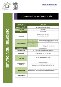 Convocatoria - Asociación Deportiva de la Sierra