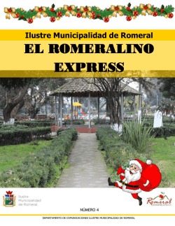 romeralino express 4 - Ilustre Municipalidad de Romeral