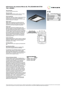Informacion de producto Mirona QL TB LED24000
