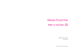 Presentación del dossier de Danzas Colectivas. A.Larraz. Febreo