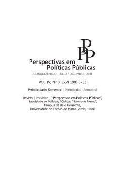 Revista Perspectivas Políticas Públicas - Intranet