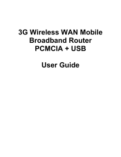 2. Configuring Wireless WAN Mobile broadband Router