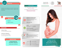 Curso-Taller en Medicina Materno Fetal Del 25 al 27 de marzo, 2015