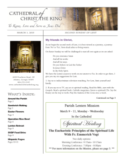 Bulletin - Cathedral of Christ the King