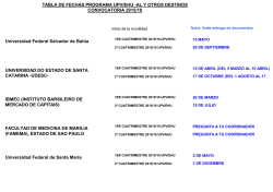 Tabla de fechas - Universidad del País Vasco (UPV/EHU)