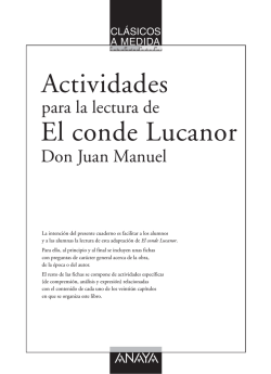 El conde Lucanor (Guía de actividades)