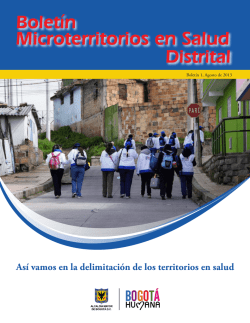 Microterritorios en Salud - Secretaria Distrital de Salud de Bogotá