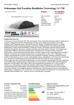 Volkswagen GOLF VI 1.6 TDI DPF (Klima el. Fenster) Precio