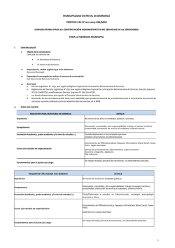 municipalidad distrital de barranco proceso cas n° 022-2015