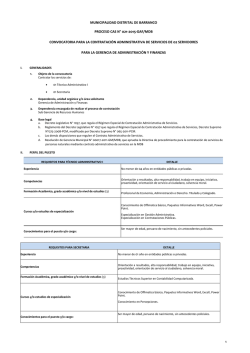 municipalidad distrital de barranco proceso cas n° 021-2015