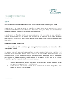 Mar-2015. 1a Resolución RMF 2015
