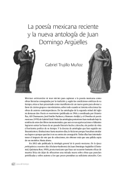 La poesía mexicana reciente y la nueva antología de Juan Domingo