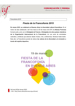 Fiesta de la Francofonía 2015