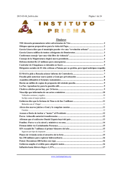 Titulares - Prisma Bolivia
