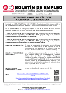 intendente mayor - policía local ayuntamiento de