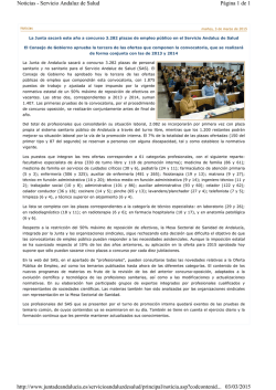 Página 1 de 1 Noticias - Servicio Andaluz de Salud 03/03/2015 http