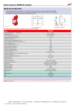 datos técnicos: DEHNrail modular DR M 2P 30 (953