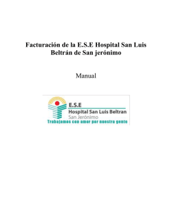 manual facturacion - Hospital San Jerónimo