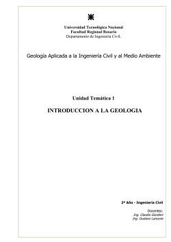 u1-introduccion a la geología - UTN