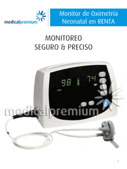 guía rápida oxímetro neonatal - Medical Premium, Equipo médico