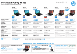 Promociones de marzo en Portátiles HP 250 y HP 350