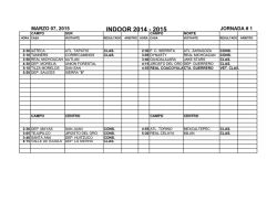 calendario (schedule) - Hispano Soccer League