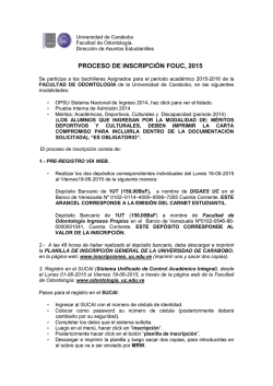 requisitos inscripcion 2015-2016