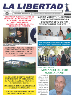 JORGE OMAR VALLI: - Diario La Libertad