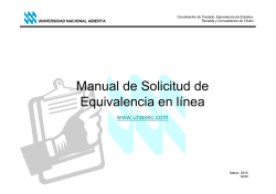 manual - Equivalencias - Universidad Nacional Abierta