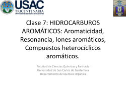 Clase 7 IDH,Resonancia,Aromaticidad, 2015