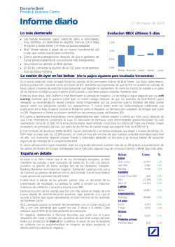 Informe diario - Deutsche Bank