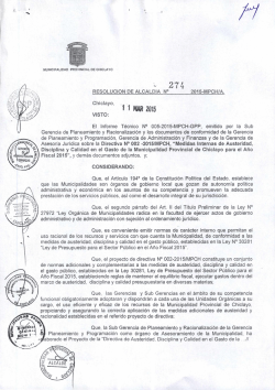 RA-274-2015-MPCH-A - Municipalidad Provincial de Chiclayo