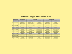 horarios por curso 2015 - Volver a Portada Colegio Alta Cumbre