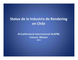 ! Status!de!la!Industria!de!Rendering! en!Chile!