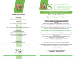 2do. Congreso Nacional de Ciencias Administrativas y Agropecuarias
