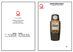 Luxomètre digital compacte MANUEL REF. 8050