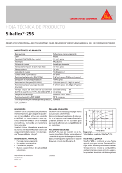 HOJA TÉCNICA DE PRODUCTO Sikaflex®-256
