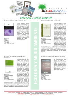 C ECOLOGIA 2015 1 - Ediciones Euroamerica