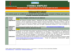 Boletín "UDEMA EMPLEO" - Ayuntamiento de Conil de la Frontera
