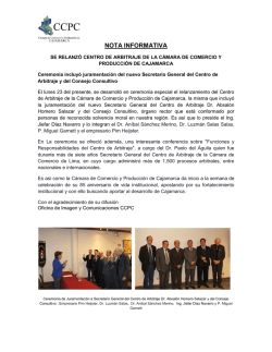 Más información - Cámara de Comercio Cajamarca