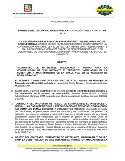 PRIMER AVISO licitacion publica 011 de 2015..pdf