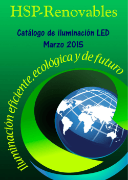 Catálogo de iluminación LED Marzo 2015