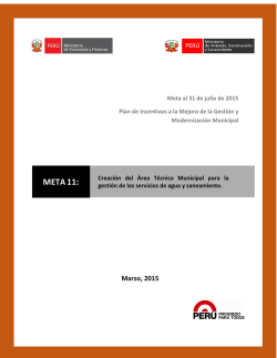 META11: - Ministerio de Economía y Finanzas