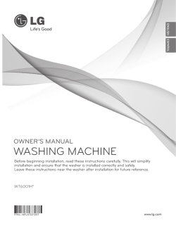 using your washing machine